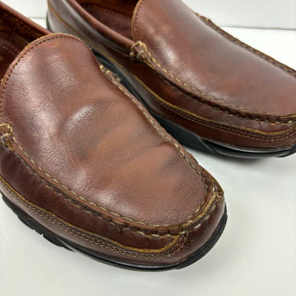 Allen Edmonds Shoes Men Size 9.5D Brown Boulder Venetian Driving Loafer - Picture 2 of 11